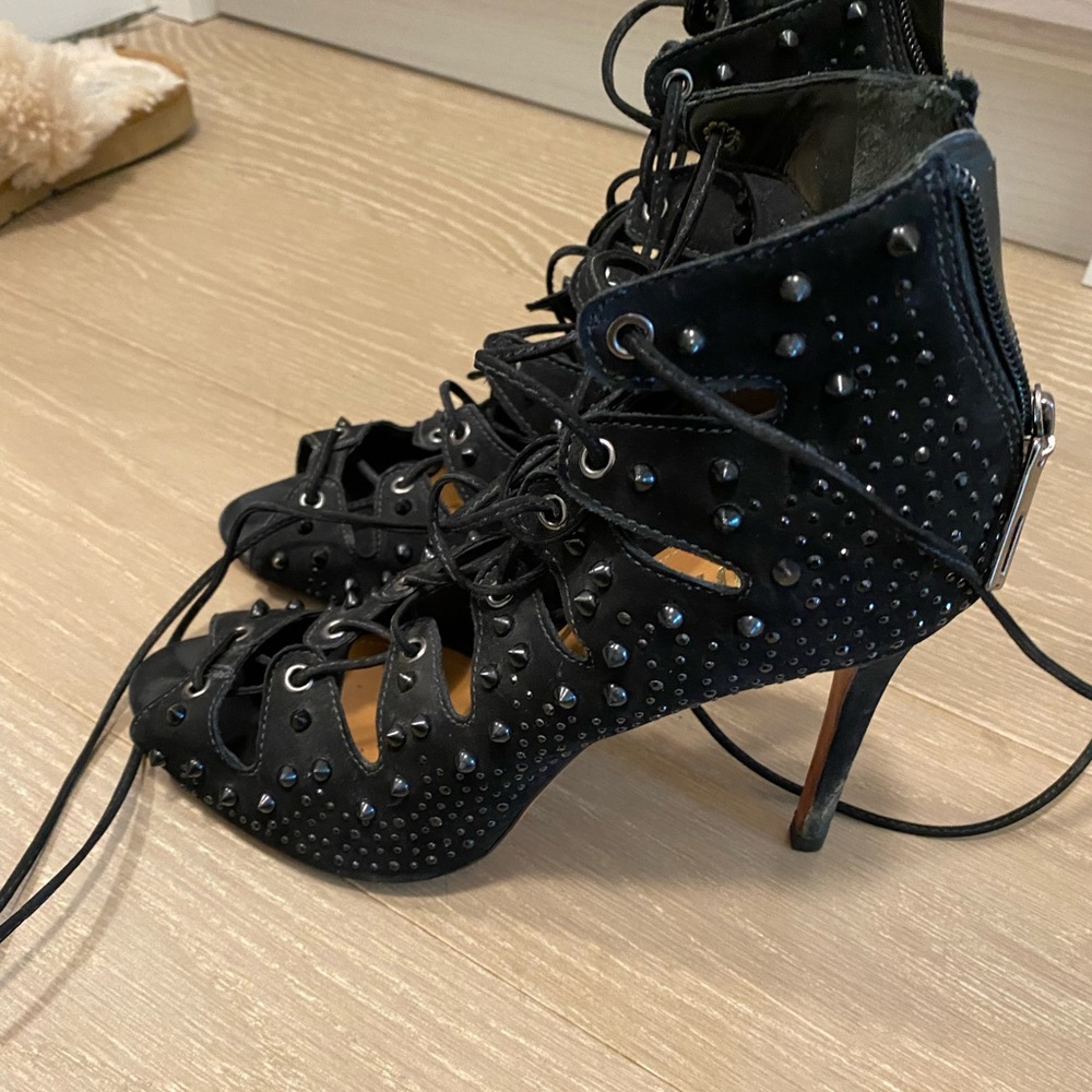 Schutz, size 41, black heel sandals
